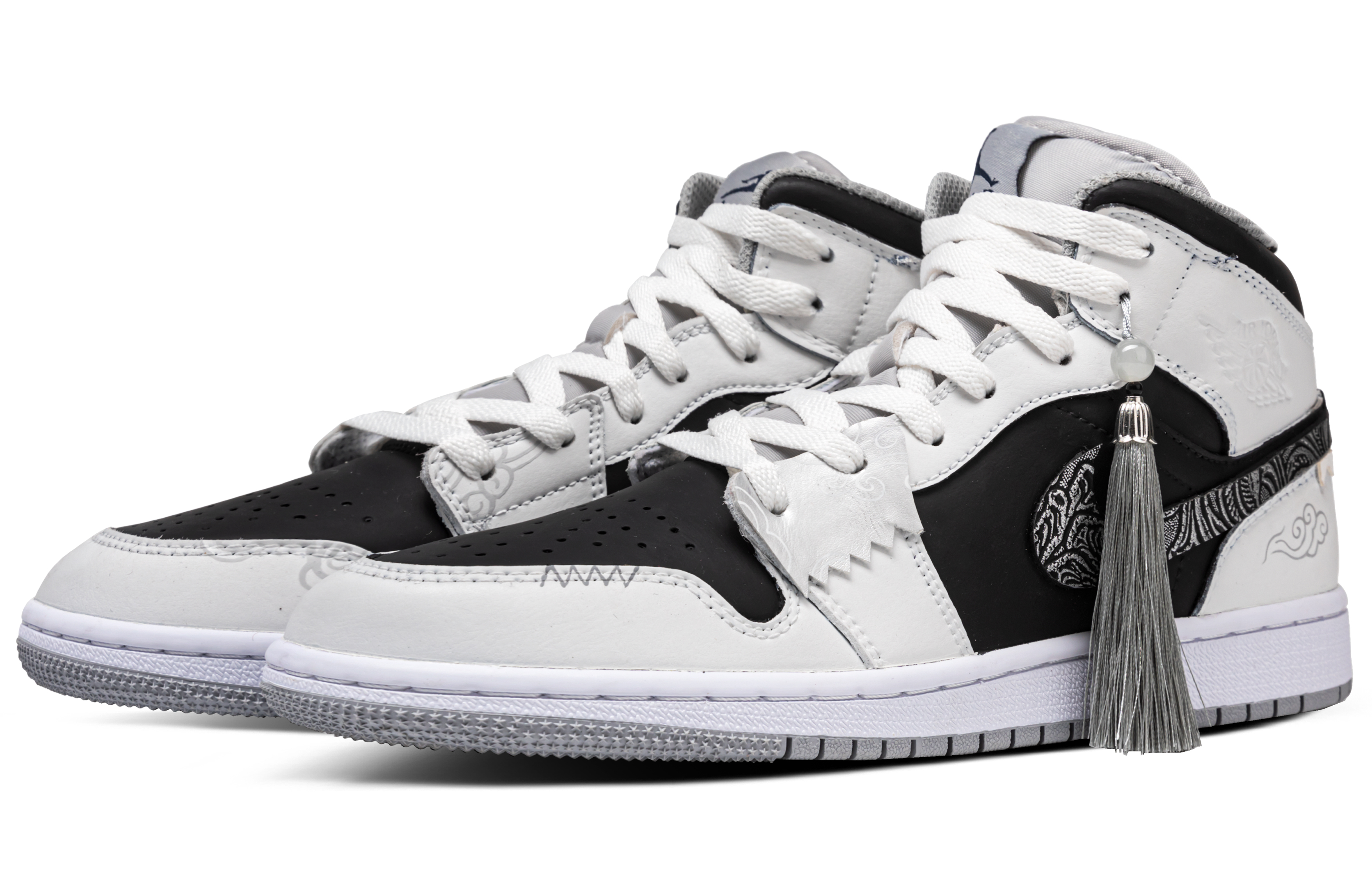 Jordan Air Jordan 1 Synthetic Leather, Leather Cushioning Slip Resistant Abrasion Resistant Mid top