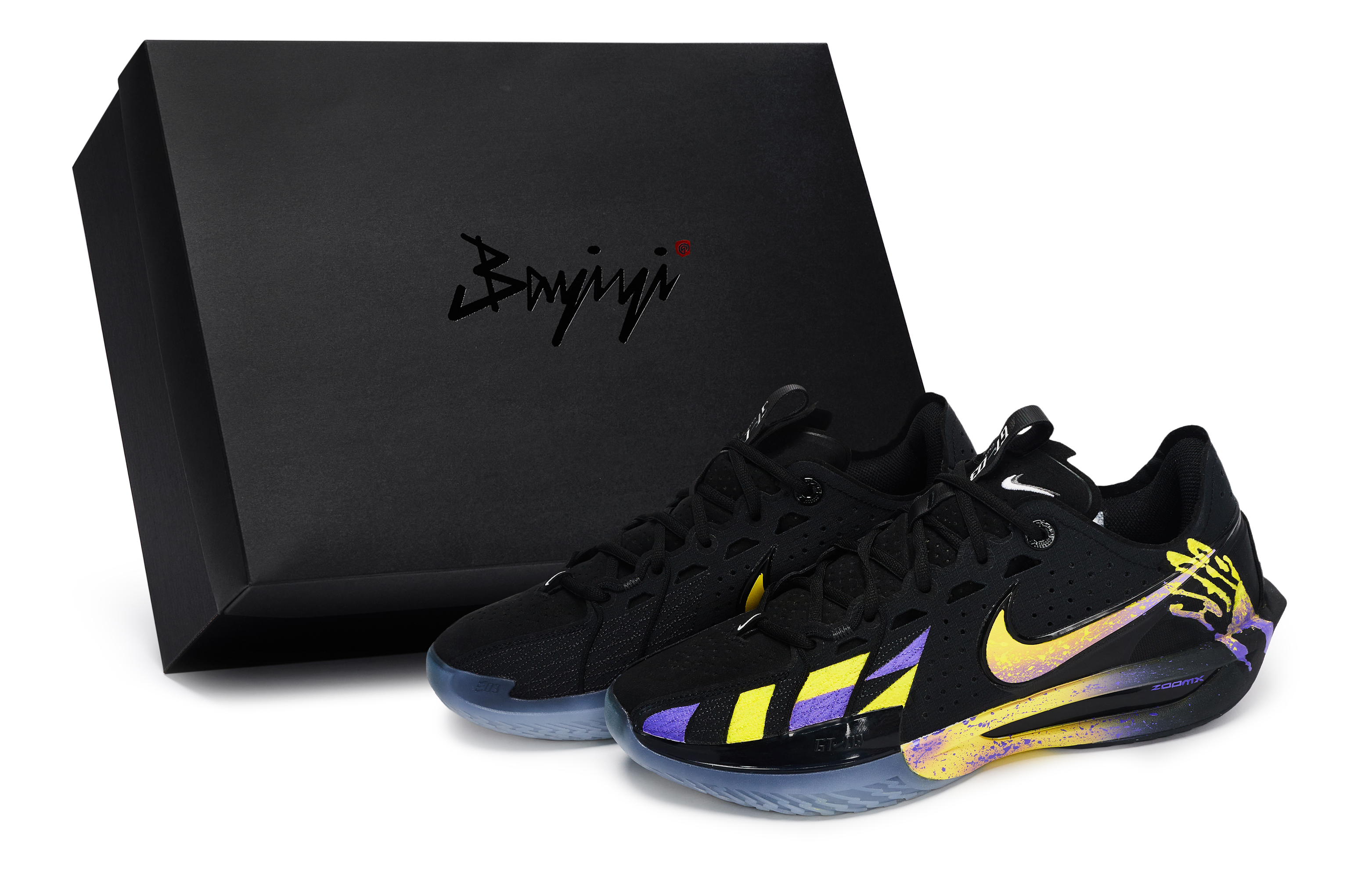 Nike G.T. Cut 3 811 Manufacturing, Golden Peak Purple Aura, Special Shoe Box Abrasion Resistant Abrasion Resistant