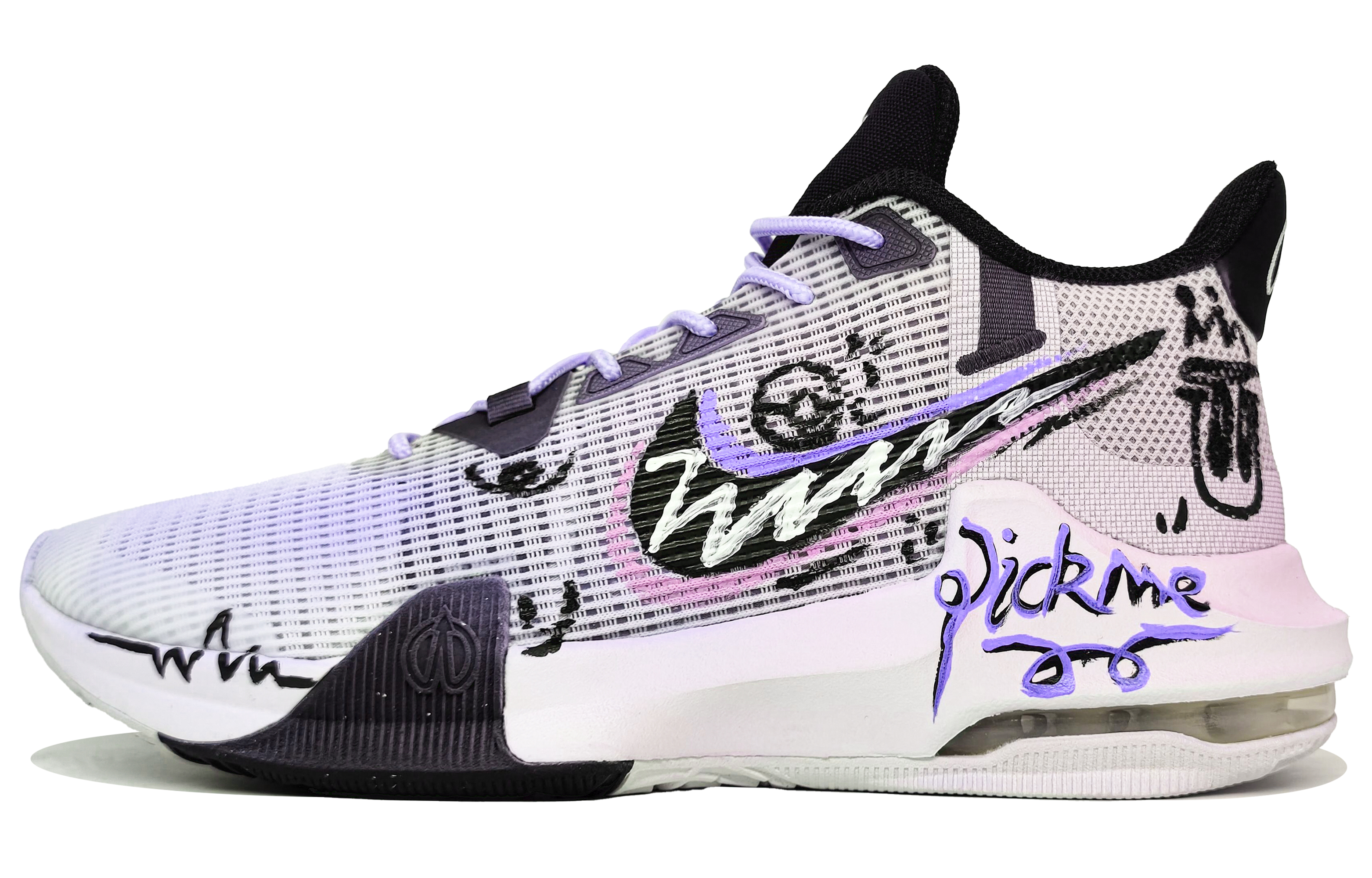 Nike Air Max Impact 3 Slip Resistant Abrasion Resistant Low top Basketball Shoes Men’s Purple Pink