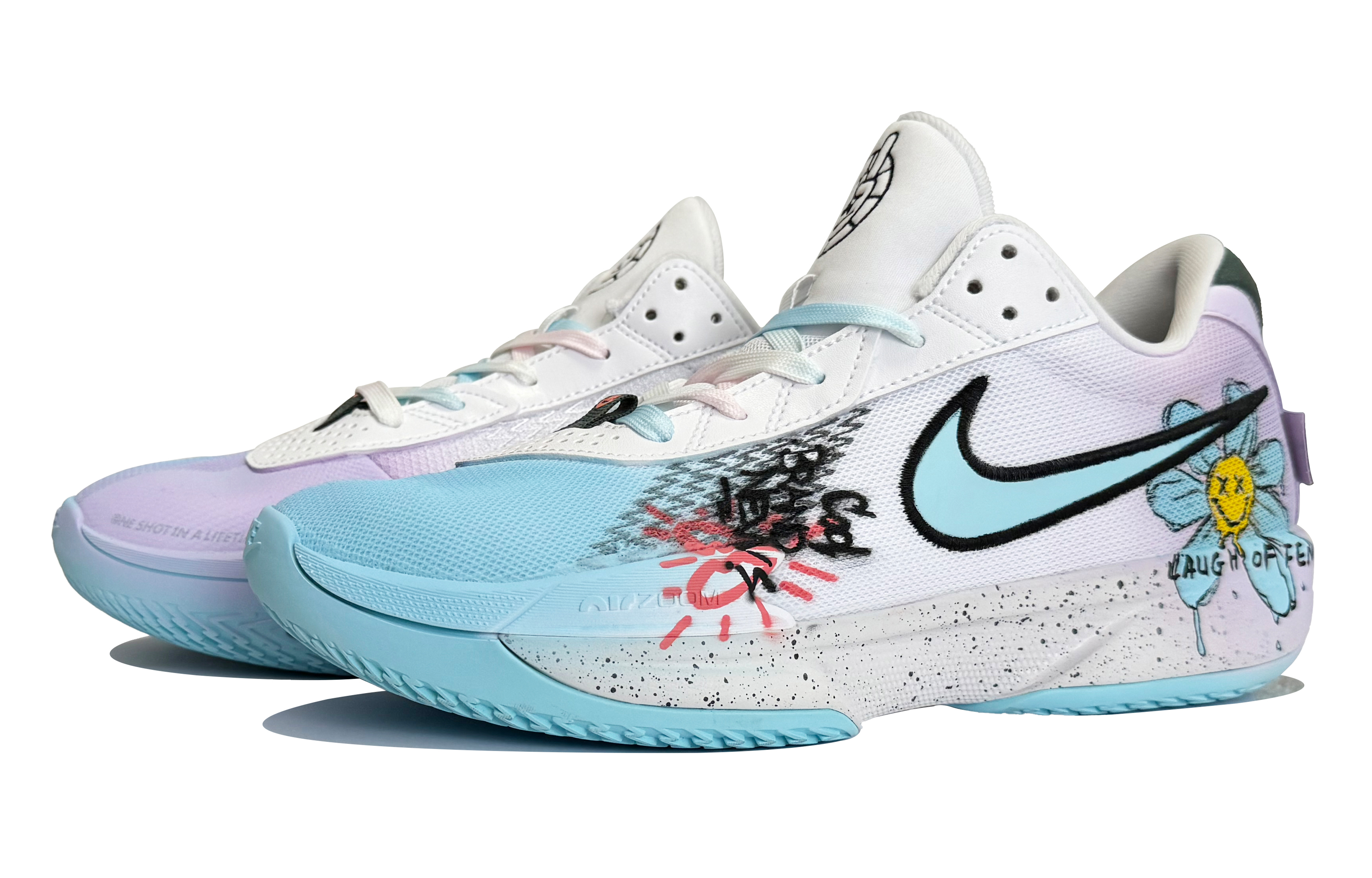 Nike Air Zoom G.T. Cut Academy Basketball Shoes Unisex Low Top Blue/Purple