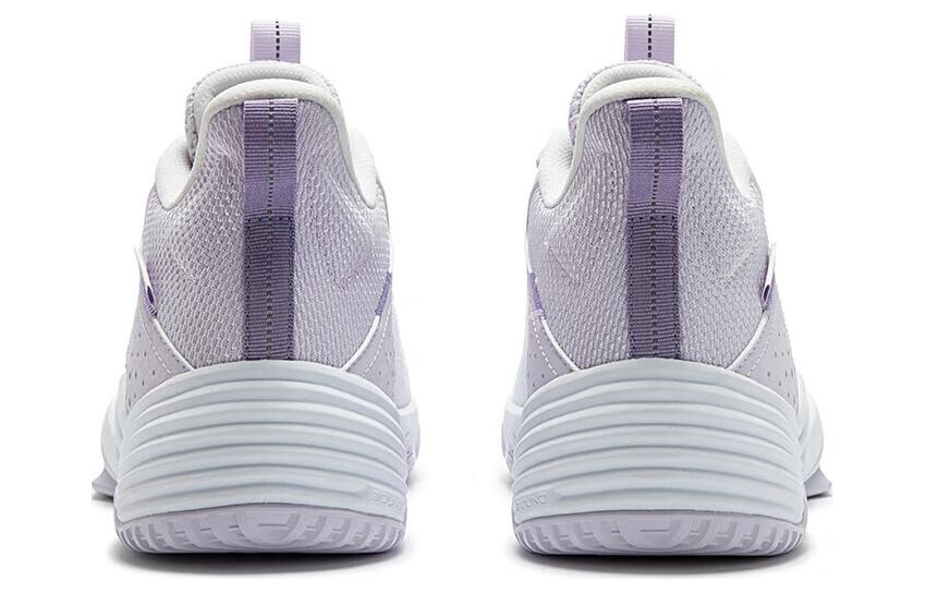 361° Cushioning, Wear Resistant Low top Basketball Shoes Men’s White Purple