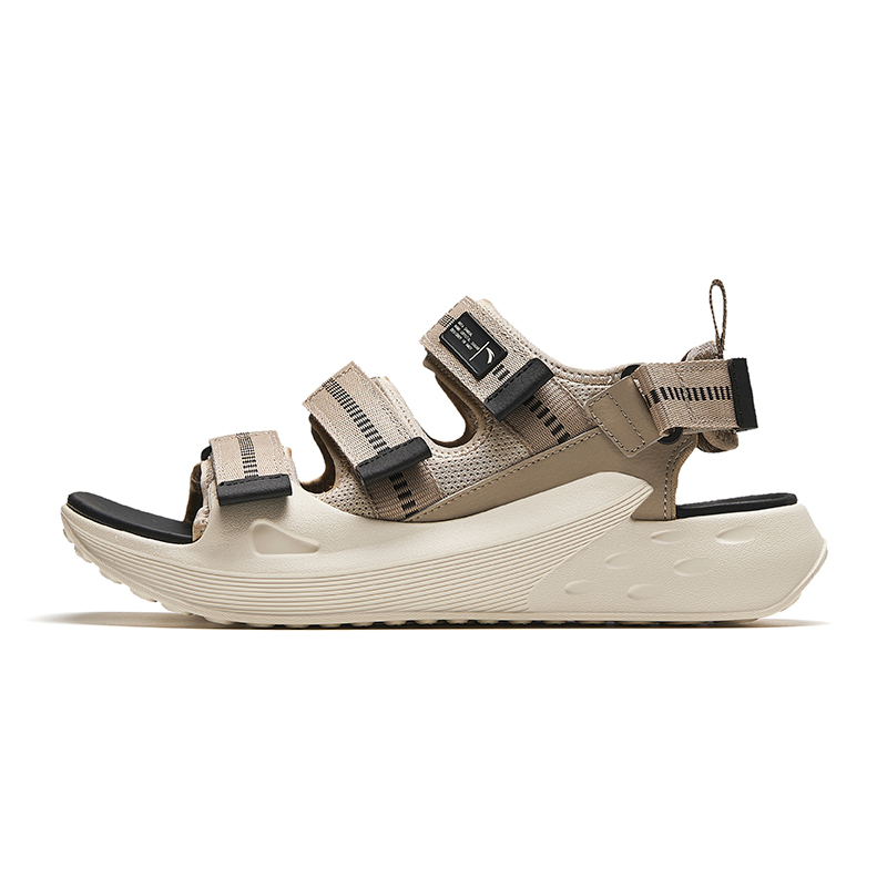 Anta Icing Beach Sandals Men's Wood Gray Black