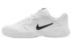 Nike Court Lite 2 Leather Slip Resistant Abrasion Resistant Low top Tennis Shoes White Black