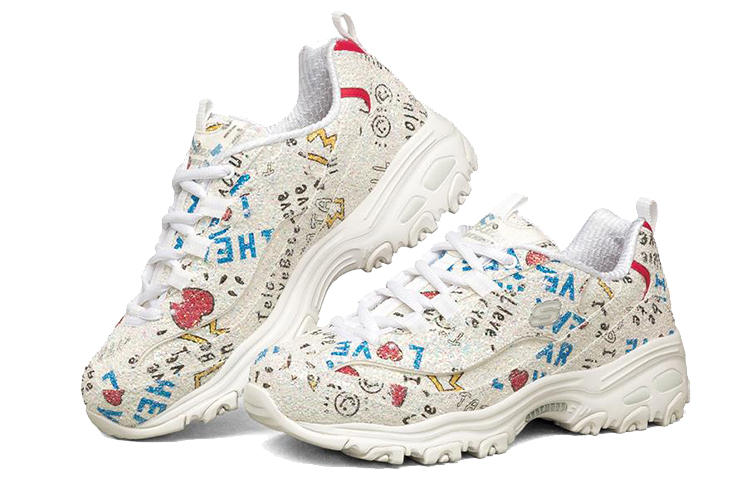 Женские кроссовки Skechers D'LITES 1.0 (разноцветные) — фото 3
