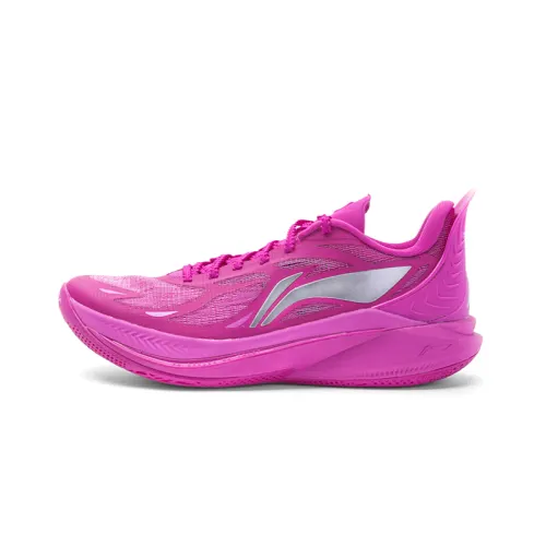 Li Ning Low Top Professional Competition Performance Basketball Shoes Men's Crackled Purple