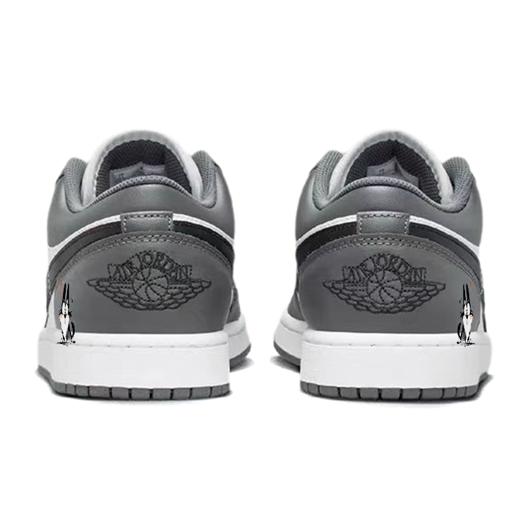 Jordan Air Jordan 1 Vintage Basketball Shoes Unisex Low Top White/Gray