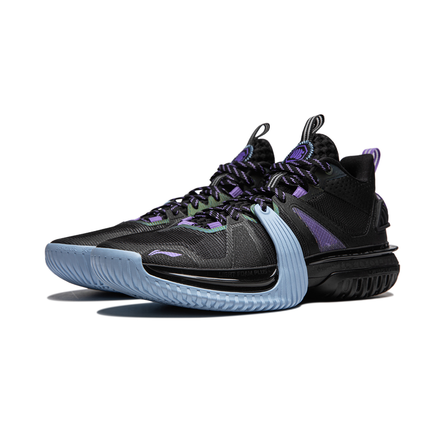 Li Ning Storm 2024 Cushioning Breathable Lightweight Rebound Low top Basketball Shoes Men’s Black