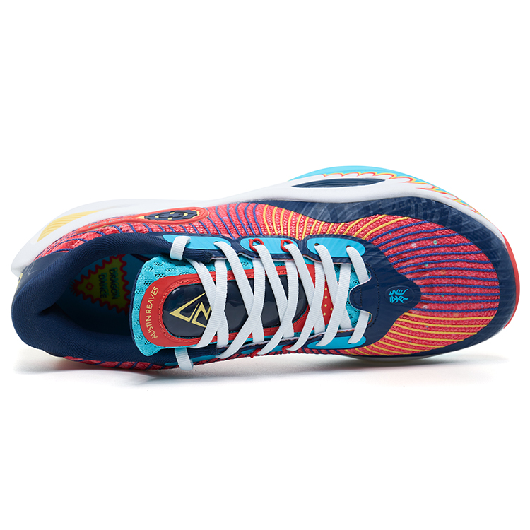 RIGORER Reaves 1 Cushioning Slip Resistant Abrasion Resistant Low top Basketball Shoes Men’s Blue Red