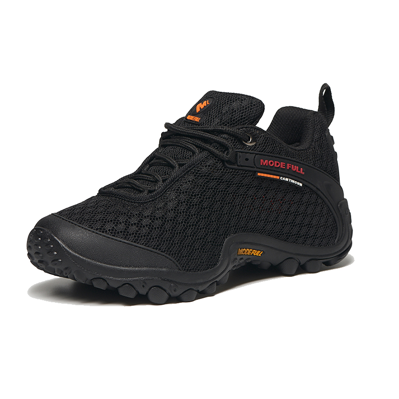 MODE FULL Cushioning Slip Resistant Abrasion Resistant Breathable Low top Mountaineering Shoes Men’s