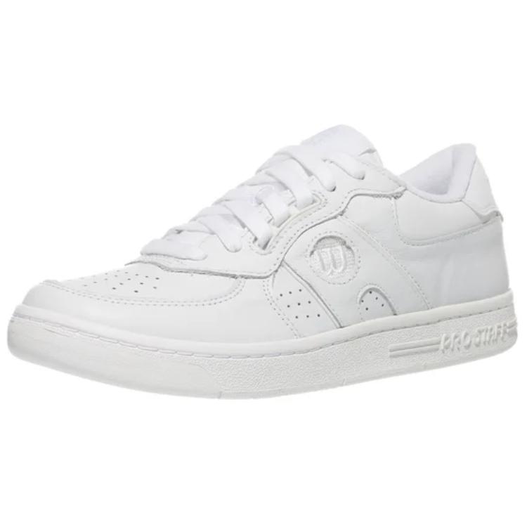 Wilson PRO STAFF Abrasion Resistant Low top Tennis Shoes Unisex White