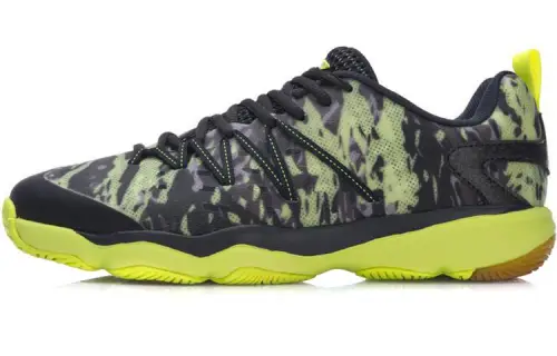 Li Ning Breathable And Wear resistant Low top Badminton Training Shoes Unisex Neon Green