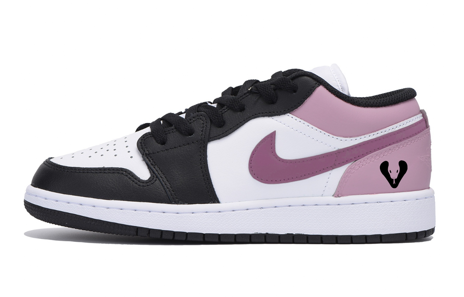 Jordan Air Jordan 1 Abrasion Resistant Low top Vintage Basketball Shoes Men’s Black Pink
