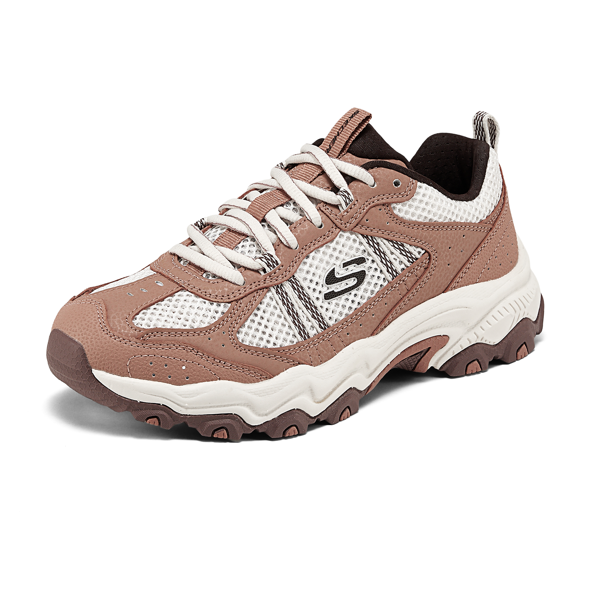 Skechers Stamina At Abrasion Resistant Breathable Support Grip Low top Hiking Shoes Women’s Brown White