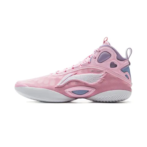 Li Ning Yushuai 19 Nuclear Core Mid top Basketball Shoes Men's Diamond Pink