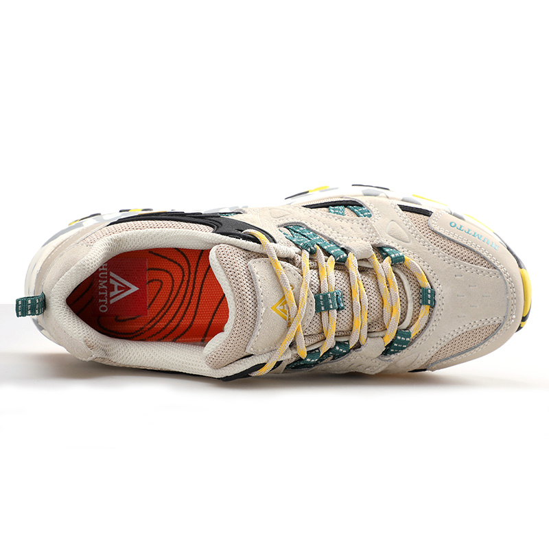 HUMTTO Cushioning Slip Resistant Abrasion Resistant Low top Outdoor Shoes Women’s Beige