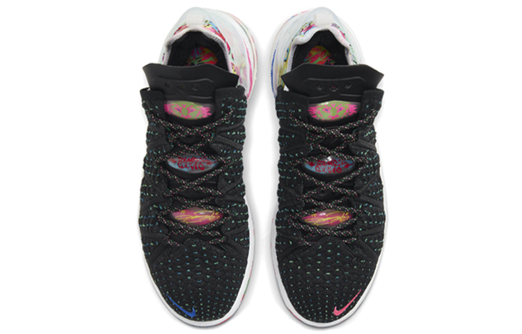 Кроссовки Nike Lebron 18 James Gang (черно-белые) — фото 3