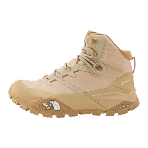 THE NORTH FACE Offtrail Slip Resistant, Abrasion Resistant, Waterproof Mid top Hiking Shoes Women's Stone Tan