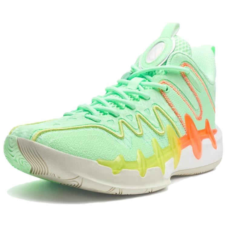 XTEP Abrasion Resistant Cushioning Low top XTEP ACE Technology Basketball Shoes Men’s Elf Green