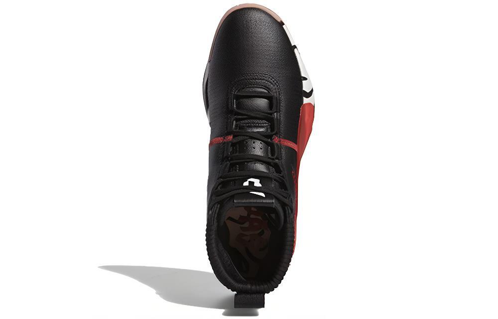 Мужские кроссовки adidas D lillard 5 (черно-белые) — фото 4