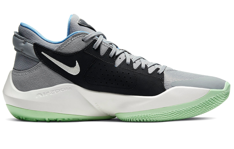 Мужские кроссовки Nike Freak 2 (серо-сине-зеленые) — фото 2