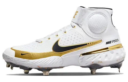 Nike Alpha Huarache Elite 3 Mid 'White Metallic Gold'
