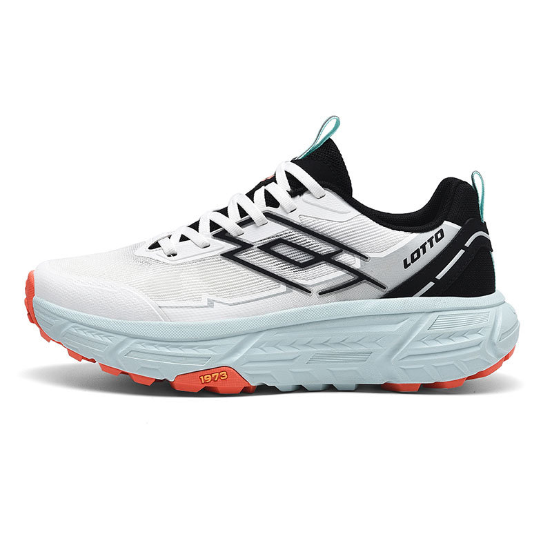 LOTTO Slip Resistant, Abrasion Resistant, Breathable, Lightweight Low top Hiking Shoes Men’s White Black