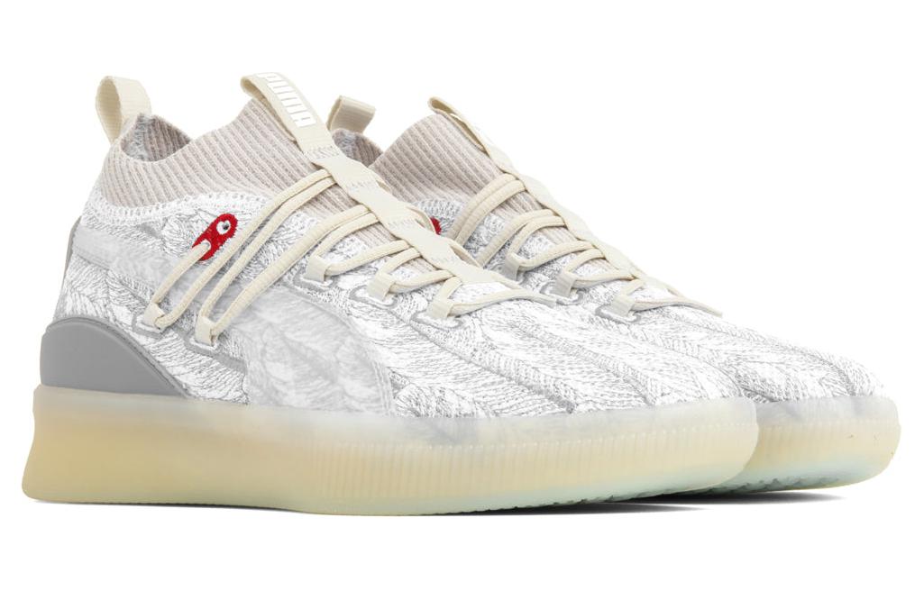 Мужские кроссовки PUMA Clyde Court Disrupt Peace On Earth (белые) — Белый — фото 3