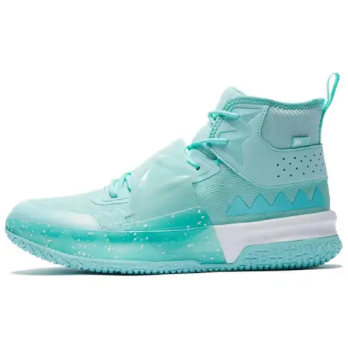 PEAK Monster 8 High top Basketball Shoes Men's Green Blue