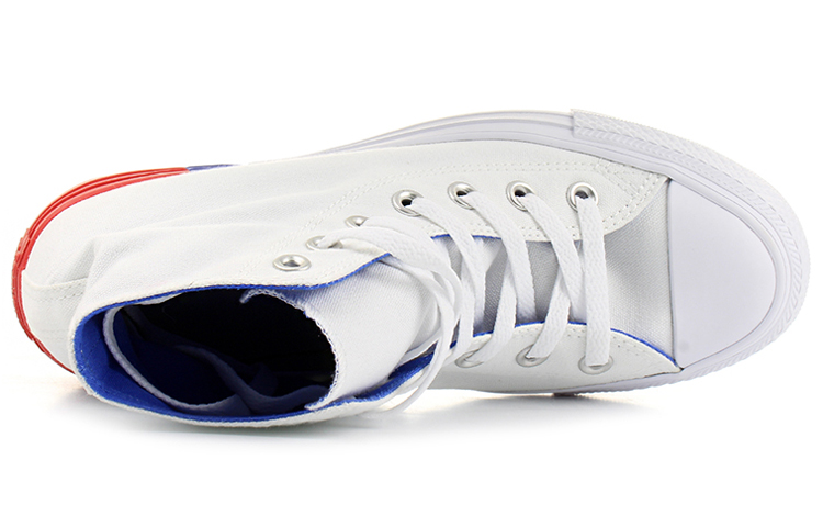 Кеды Converse Chuck Taylor All Star (бело-красно-синие) — Белый / красный / синий — фото 3