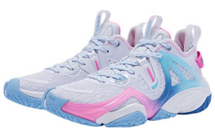 QIAODAN Slip Resistant Slip Resistant High top Basketball Shoes Men’s Jordan White Cirrus Blue