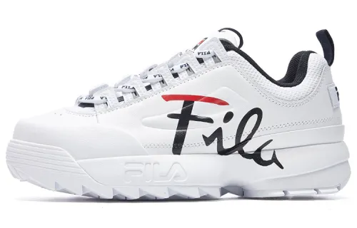 FILA Disruptor Chunky Sneakers Women's Low Top White/Black/Red