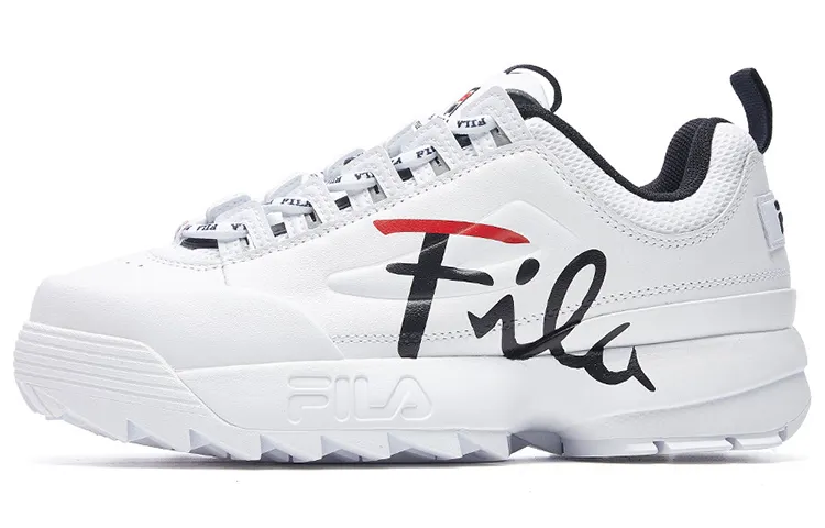 FILA Disruptor Chunky Sneakers Women's Low Top White/Black/Red