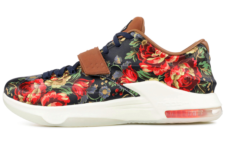 Nike KD 7 EXT \"Floral\" Comfortable and versatile for daily use, practical, non-slip and lightweight, mid-top basketball shoes, men's style, floral and vegetable