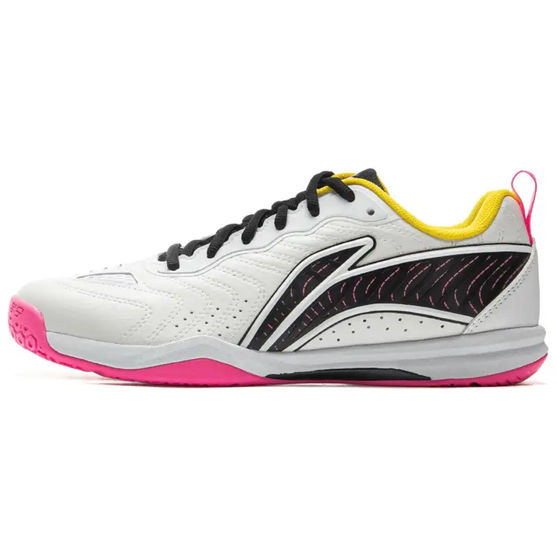 Li Ning Slip Resistant And Abrasion Resistant Coverage Training Scenario Low top Table Tennis Shoes Unisex White Black