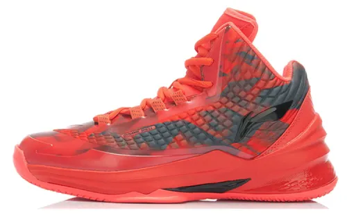 Li Ning Cushioning Slip Resistant Abrasion Resistant High top Basketball Shoes Men's