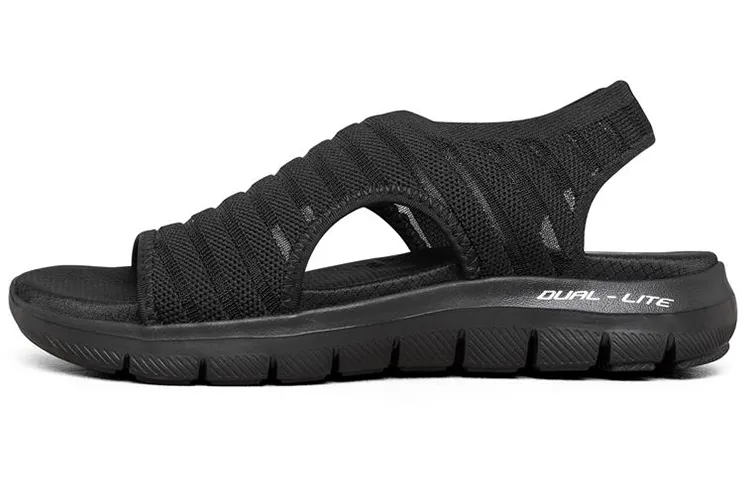 Skechers Flex Appeal 2.0 Beach Sandals Women's Black