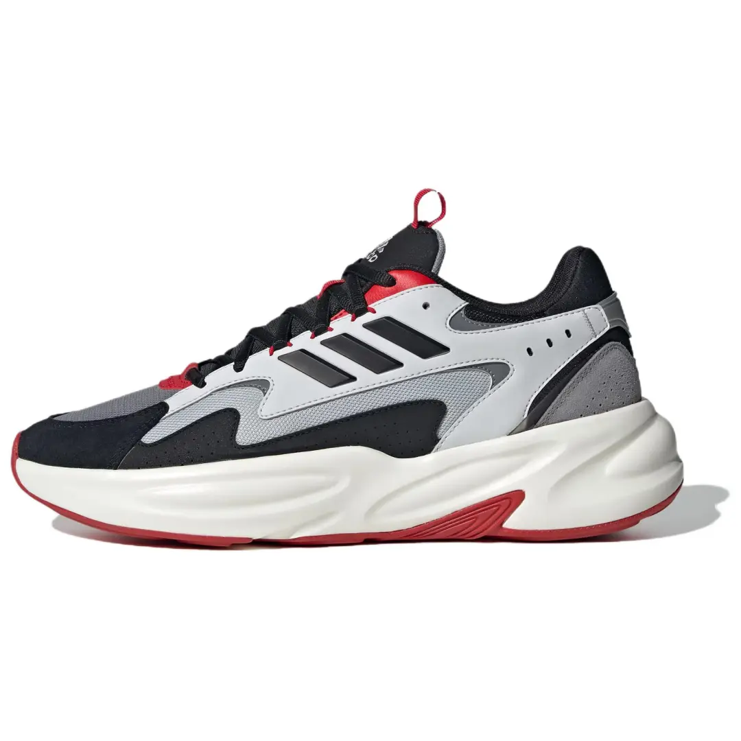 Adidas OZWAVE Slip Resistant Abrasion Resistant Low top Chunky Sneakers Unisex Black Gray