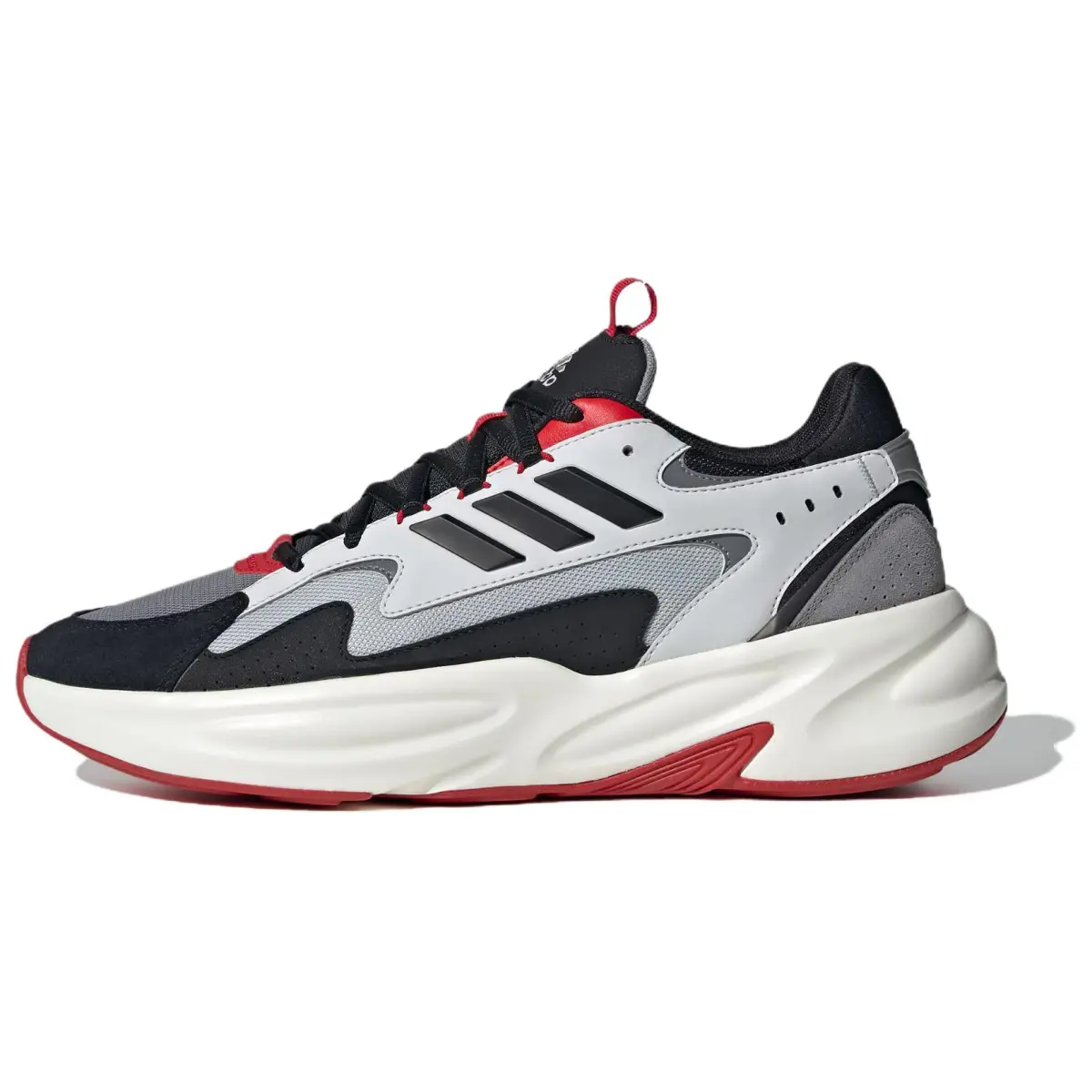 Adidas OZWAVE Slip Resistant Abrasion Resistant Low top Chunky Sneakers Unisex Black Gray