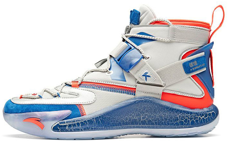 Anta KT5 KT Comfortable Non slip Lightweight High top Basketball Shoes Men’s White Blue