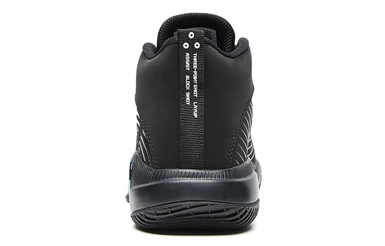PEAK Parker Collection Game Ready Abrasion Resistant Mid top Basketball Shoes Men’s Black