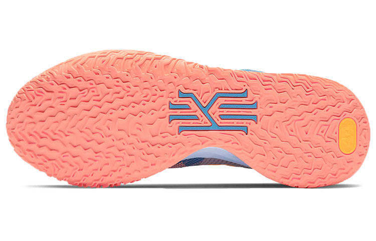 Кроссовки Nike Kyrie 7 "Expressions" 7 (розово-сине-желтые) — Розовый / синий / жёлтый — фото 6