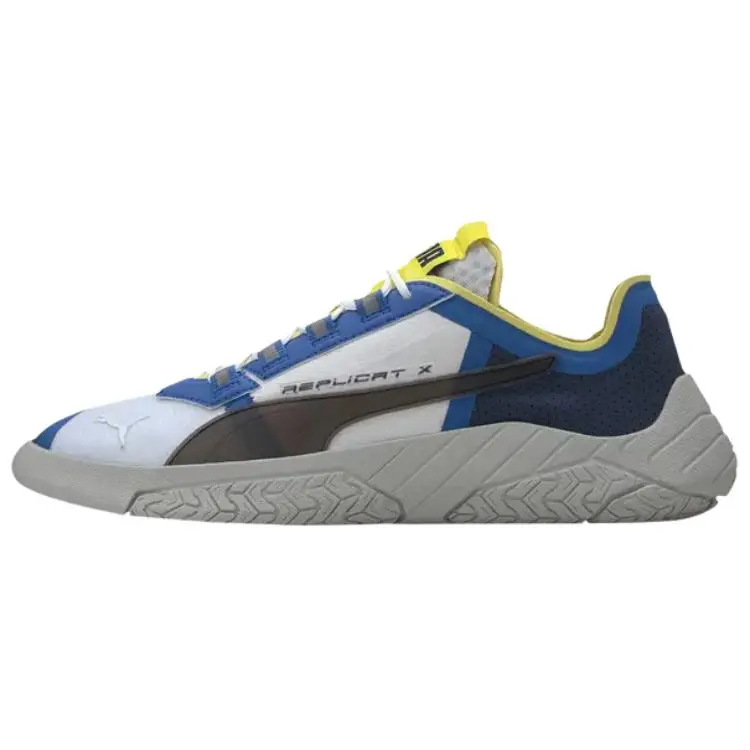 Replicat x PUMA Suede Low top Training Shoes Men's Blue White Gray