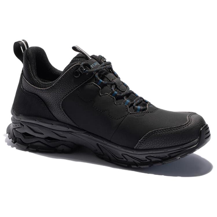 TOREAD Cushioning, Non Slip, And Waterproof Low top Hiking Shoes Men’s Black