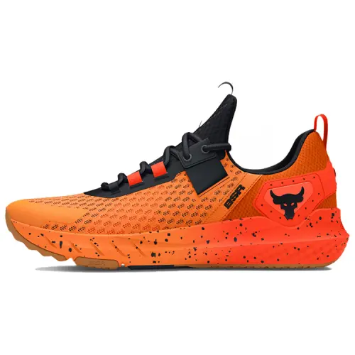 Under Armour Project Rock BSR 4 Cushioning, Wear Resistant Low top Training Shoes Men's Orange Black
