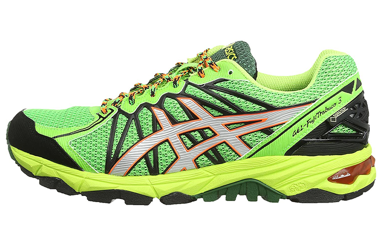 ASICS GEL FujiTrabuco 7 Trail Running Shoes Men's Green Black