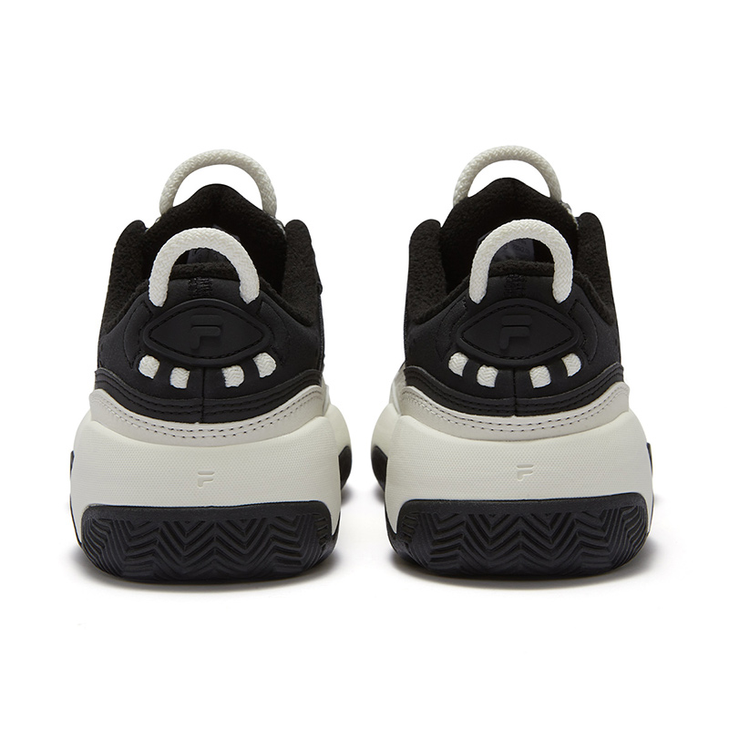 FILA FUSION Abrasion Resistant Low top Vintage Basketball Shoes Women’s Black/Micro White