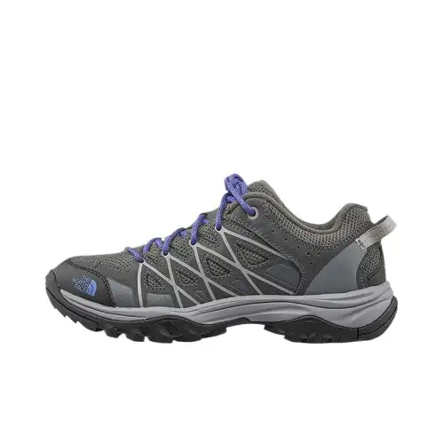 THE NORTH FACE Comfortable Abrasion Resistant Breathable Slip Resistant Low top Hiking Shoes Women's Gray