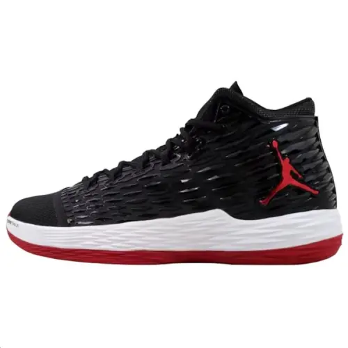 Jordan Melo M13 Comfortable And Trendy Abrasion Resistant Mid top Basketball Shoes Unisex Black