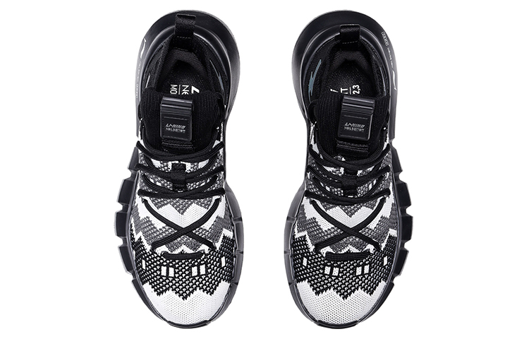 Neil Barrett X Li Ning Essence 2.3 Vintage Basketball Shoes Women’s Mid Top Black/White