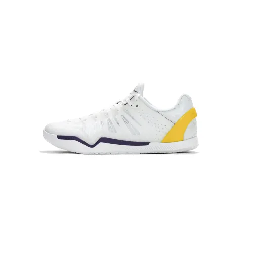 Serious Player Only Player 1 Cushioning Slip Resistant Abrasion Resistant Low top Basketball Shoes Men's White Yellow
